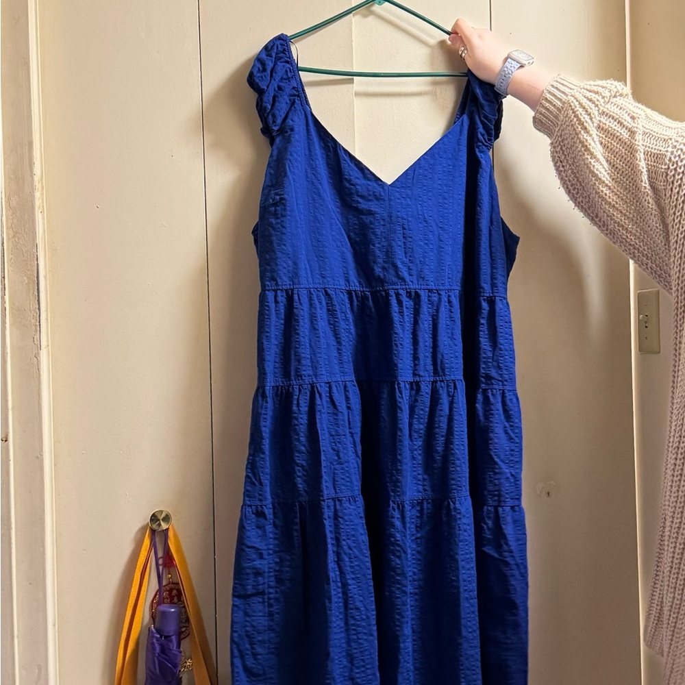 Old navy blue maxi dress 4x